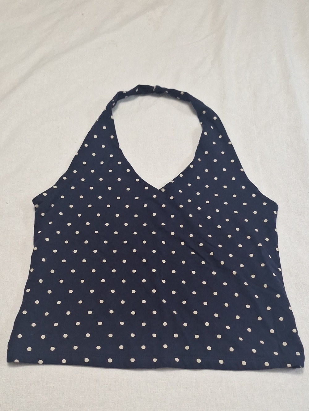 GAP Navy Polka Dot Halter Top